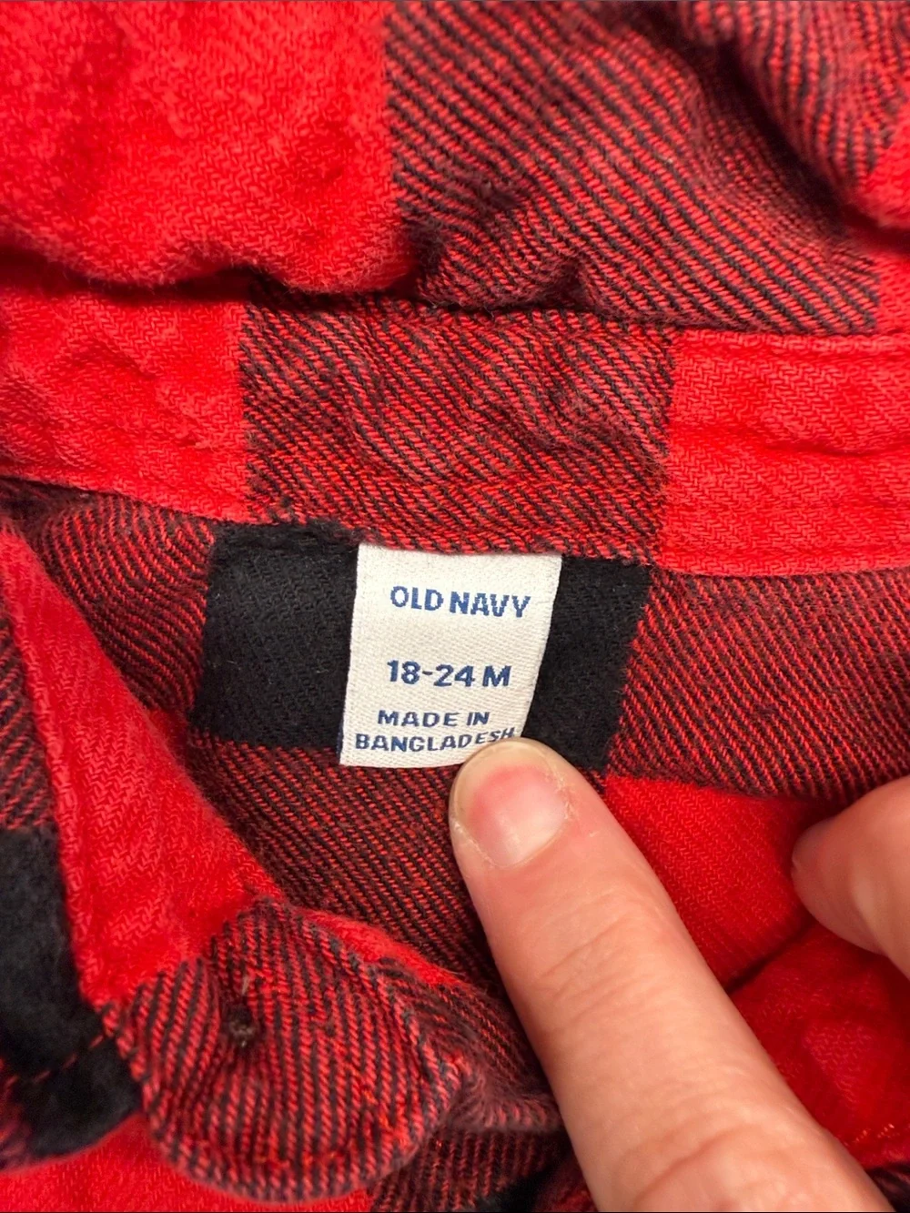 Set of 2 Old Navy Baby Button-Down flannel Shirts 18 mo